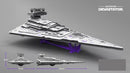 Star Wars Destructor Imperial Con Base Stl Para Impresión 3d