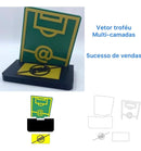 Vetor Trofeu Cnc Laser Craque Do Jogo Router Mdf
