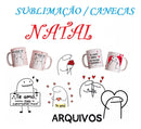 Pack Sublim Caneca Artes Dia Natal + Flork - Envio Imediato