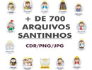 Pacote +700 Arquivos Digitais Santinhos Religiosos