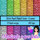 Kit De Papel Digital Sereia - Escamas