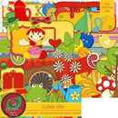 7 Kits Scrapbook Sitio Do Pica-pau Papel Digital Png + Brind