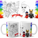Pacote Artes Canecas Desenhos Colorir Mockups Sublimação