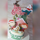 Arquivo De Corte Topo De Bolo Natal 3 Studio (camadas)