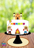 Arquivo De Corte Topo De Bolo Festa Junina Meninos Igreja