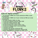 Florks Memes Kit Digital Signos Frases Ilustrações Caixa T