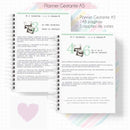 Combo Arquivos Encadernação Planner Gestante A5 Completo