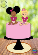 Arquivo De Corte Topo De Bolo Barbies Baby Sentadas