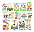 Arquivo De Corte Topos De Bolo Festa Junina- fcm svg /camadas