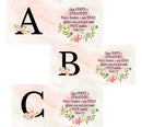 Arte Para Sublimação De Canecas Tema Alfabeto Floral
