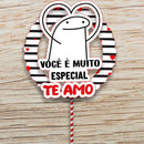 Kit Topos De Bolo Flork Namorados - Arquivo Digital