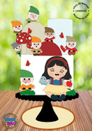Arquivo De Corte Topo De Bolo Branca De Neve Baby
