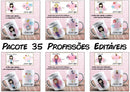 Pacote 35 Profissões Femininas Fofas Para Canecas