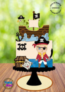 Arquivo De Corte Topo De Bolo Pirata Cute