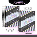 Planner Fitness Feminino Rosa E Preto - Arquivo Digital