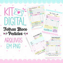 3 Arquivos Digitais Para Blocos De Pedidos - Ref.: 1170