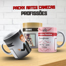 Pack Artes Canecas Profissões Sublimação C/ Mockup