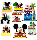 Arquivo  Corte Topo De Bolo - Mickey 60 Temas Combo4