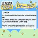 Kit Digital Flork Dia Pais Artes Caneca Ilustrações Frases