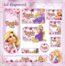 kit completo arquivo  pdf png encadernaçao sublimaçao - RAPUNZEL
