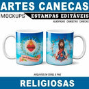 Estampas Canecas Religiosas Mockups Religião Corel Png