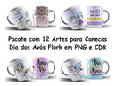 Kit Digital Artes Para Canecas Dia Dos Avós Flork Bento