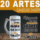 Pacote 20 Artes Canecas Chopp Cerveja Sublimação Mockups