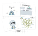 Arquivo Digital Livro Do Bebê Arco Íris Azul-9 Itens- Lindo!