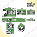 Etiqueta Escolar Futebol - Arquivo Digital