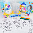 Arquivo Corte Pascoa Confeiteiro Caça Ovos Copo - Baby Shark