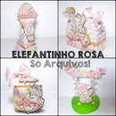 Arquivo Digital Silhouette Elefantinho Rosa