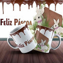 Kit Digital 75 Artes Canecas Páscoa Estampas Mockups