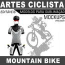 Estampas Mountain Bike Ciclista Sublimação Total Editáveis