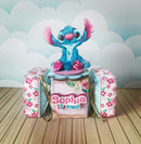 Kit Festa Luxo Stitch Rosa E Azul - Arquivo Digital