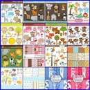 104 Kits Scrapbook Digital Safari Zoo  + Super Brinde