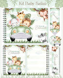 Arquivo Digital Combo Cadernetas E Livro Do Bebe Safari