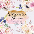Kit Digital Aquarela Floral