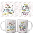Estampas Frases Pandoca Amizades Amigos Sublimação Canecas