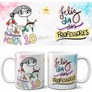 Estampas Florks Dia Dos Professores Sublimação Canecas