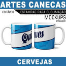 Estampas Canecas Cervejas Sublimação Mockups Estampas