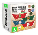5 Moldes Feliz Natal - Rótulos De Suculentas P/ Imprimir