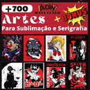 +700 Artes Animes, Filmes E Series | Sublimação E Serigrafia