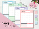 Combo Digital Planners Diários, Semanal, Mensal E  Fitness