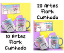Artes Para Canecas Flork Cunhada E Cunhado Com Mockups